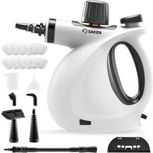 Saker Handheld Steam Cleaner New, Portable Steam Cleaner for Home, 1050W Steam Cleaner,8 Fiber Cloths for Quick Heating & Deep Cleaning of Floors, Cars, and Kitchen