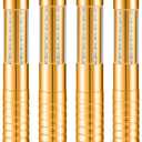 Civaner Upgrade 4 Pcs Bottle Service Lights LED Strobe Baton Bottle Girl Lights Rechargeable Handheld Flashing Club Signs for Birthday Wedding Party (Gold White Light)