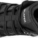 Ayekdeo Slip On Steel Toe Shoes for Men Work Safety Sneakers Comfortable Indestructible Industrial Construction Footwear (Black)