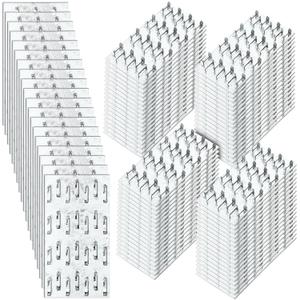 Shimeyao 100 Pcs 2x4 Inch Pronged Truss Mending Plates Galvanized Repair Tie Plates Bracket 1mm Thick Nail Teeth 8mm High for Roofing Wood Trusses Timber Connectors