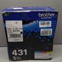 Brother TN-431 3PK, Cyan, Magenta, Yellow, Standard Yield, Model: TN4313PK
