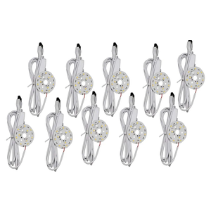 3D Printed Parts -10 PCS DIY LED Lamp Sheets: Only lamp Sheets, no 3D Printed lamp Shells, 3000k Warm Yellow Compatible with Bambu LED Lamp Kit 001 (50mm)