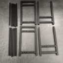 4 Tier Dumbbell Rack,Adjustable Weight Rack for Home Gym,Heavy Duty Weight Stand,800LBS Capacity Kettlebells Storage,Workout Equipment Organizer (Rack Only)