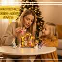 Nativity Set for Kids with LED Lights - 12 Pieces Toddler Toys with Little Figures & Playsets - Christian Nativity Scene for Boys and Girls Ages 3+ Years - Indoor Christmas Decorations