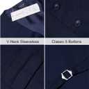 COOFANDY Mens Suit Vest Formal Dress Vest Slim Fit Buesiness Wedding