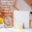 QIANWEI Teacher Appreciation Gifts for Women Men-Teacher Crystal Plaque Gifts Best Teacher Birthday Christmas Retirement Teachers' Day Graduation Gifts Thank You Teacher Gifts from Student, 15cmYXGL