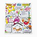 Fun Express All About Me Posters Elementary Set of 30 - Star Student of the Week Classroom Posters for Preschool, Kindergarten & Elementary School | 17x22 Educational Decorations for Teachers