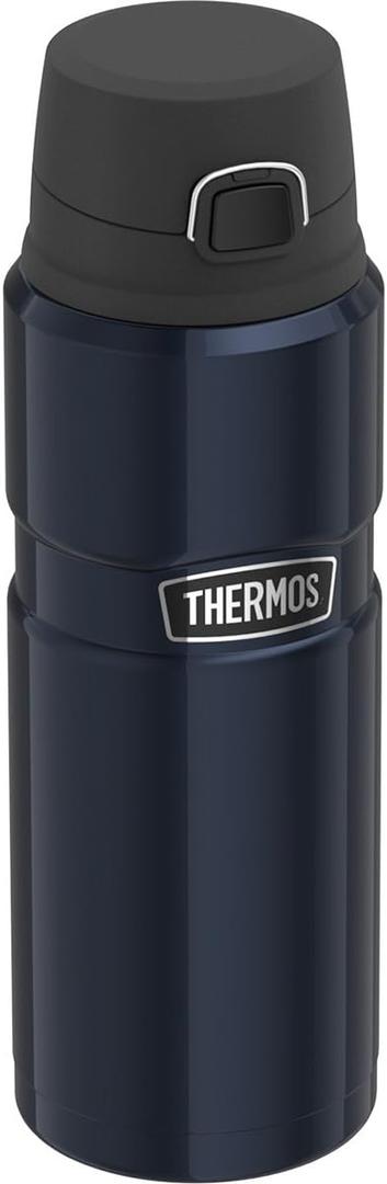 THERMOS Stainless King Vacuum-Insulated Drink Bottle, 24 Ounce, Midnight Blue