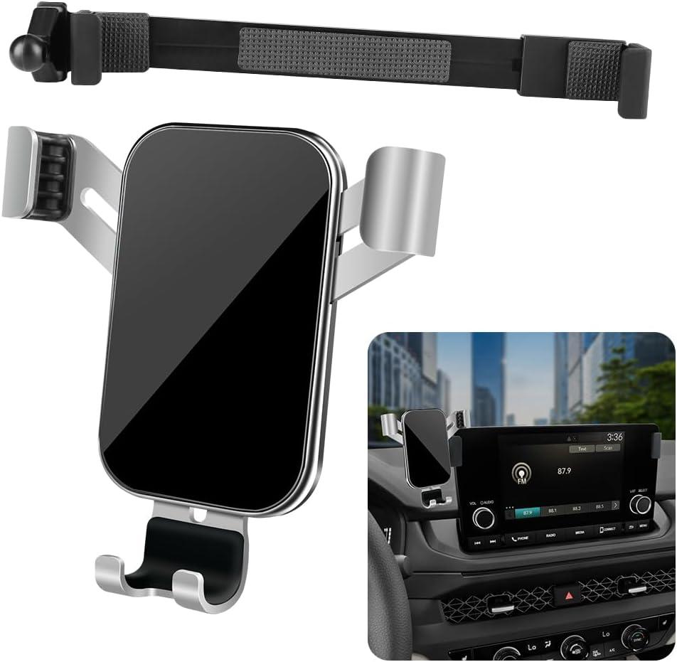 LUNQIN Car Phone Holder for Honda Accord 2023 2024 2025 LX EX (7 inch Screen) Auto Interior Accessories Best Cell Phones Mount Cellphone Mobile Cradle Charging GPS Navigation Bracket Stand Accessory