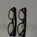 Gaoye +1.5 2-Pack of Reading Glasses - Blue-Light Filter, UV Protection - Readers with Rectangle Frames (Black)