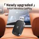 Wireless Carplay Adapter for iPhone New Intelligent Upgrade, Easy to Upgrade Wired CarPlay to Wireless, Instant Connection, Super Mini Car Playback Adapter for Cars with Built-in CarPlay