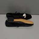 Lookyno Mary Jane Shoes Women Square Toe Mary Jane Flats Casual Ballet Flats with Ankle Strap Dressy Comfortable (8.5, Black)