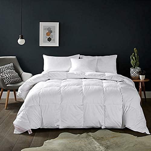 MAPLE DOWN Soft Full Size Comforter Duvet Insert-Down Alternative Comforter with Corner Tabs-Lightweight Fluffy Breathable Machine Washable (White, 82x86)