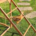 Chicken Perch Swing,Chicken Roosting Bars for Chickens in Coop Perfect for Backyard Poultry Farm Chick Toys Easy to Assemble & Clean 68.31"X15.75"X27.56"