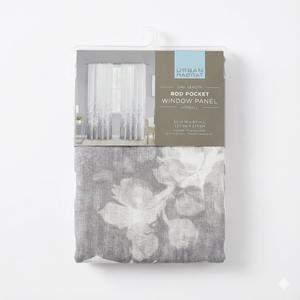 Urban Habitat Rod Pocket Window Panel 50×84 Inches