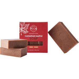Crate 61, Handmade in Canada, Plant Based Cold Process Natural Bar Soap Cold Pressed For Face And Body, With Premium Oils (Canadian Maple)
