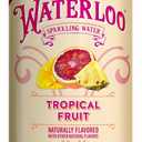 Waterloo Sparkling Water, Tropical Fruit Naturally Flavored, 12 Fl Oz Cans (Pack of 12) Zero Calories and Zero Sugar or Sweeteners (EXP 05/14/27)