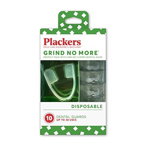 Plackers Grind No More Night Guard, Nighttime Protection for Teeth, Sleep Well, BPA Free, Ready to Wear, Disposable, One Size Fits All, 8 Count