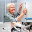 Electric Grout Brush Power Scrubber: Rechargeable Crevice Cleaning Brushes 4H Working Times IPX7 Waterproof with Multi Brush Head for Home Kitchen Window Bathroom Tub Grout Tile