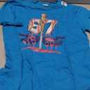 Baseball Drip Shirt Youth Baseball Glove Drip Ice Cream T-Shirt, Large 