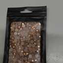 500 Pieces SS30 6mm Flatback Rhinestones Clear Glasses Round Gems AB Crystals for Nail Art DIY Crafts Clothes Glitter Stones Bronze