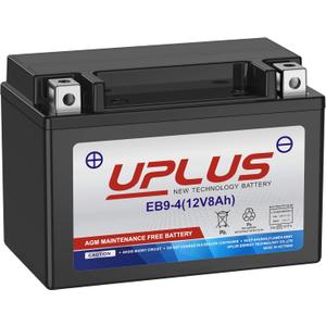 Motorcycle Battery YTX9-BS, UPLUS EB9-4 ATV Scooter Battery Maintenance Free - Sealed AGM Powersport Batteries