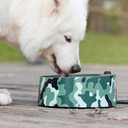 Heated Pet Bowl, Outdoor Pet Thermal Water Bowl, Dog Cat Heated Water Bowl with 69 Inch Chew Resistant Cord and Waterproof ON/Off Switch (Camouflage)
