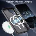 BENTOBEN for Samsung Galaxy S22 Case, S22 Magnetic Case [Compatible with MagSafe] Translucent Matte Slim Shockproof Women Men Protective Case Cover for Samsung S22 6.1", Black