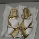 Flip Flops Thong Heels Women Heeled Sandals Low Chunky Heels Slip on Slide Sandals Kitten Heels for Women Party Dress Shoes Size 6