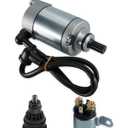 Starter Motor Set Fit for Can-Am Outlander 330 400 450 All Models 2003-2023 Replace 420-684-280 420-684-282 420-684-283 420684280 420684282 420684283 18823 57-2734 410-54079, Starter Motor, Relay