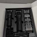 Professional Hair Clippers for Men Cordless Trimmers Kit with LED Display Electric Beard Trimmer for Kid Cordless Beards Trimmer Haircut Grooming Kit Gift for Men Women Barber Kids (Black)