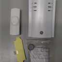 GE Wireless Doorbell Kit,Plug-In Receiver,1 Push Buttons Door Bell,8 Melodies Doorbell Chime,4 Volume Levels,Classroom Doorbell,150 Ft Range,White,19299