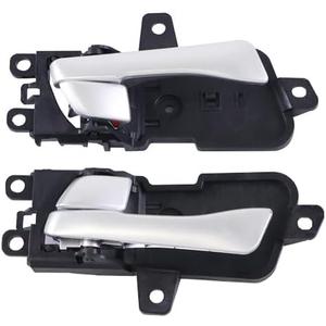 Interior Door Handle Silver Left and Right Compatible with Hyundai Sonata 2011-2015 Front Or Rear