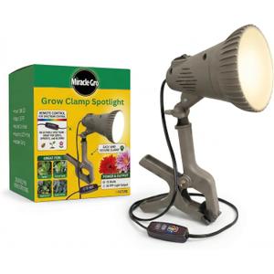 Miracle-Gro Indoor Grow Light Clamp Spotlight with Controller | Full Spectrum 15W LED for Plants, Grow Lights for Indoor Plants, LED Grow Lights