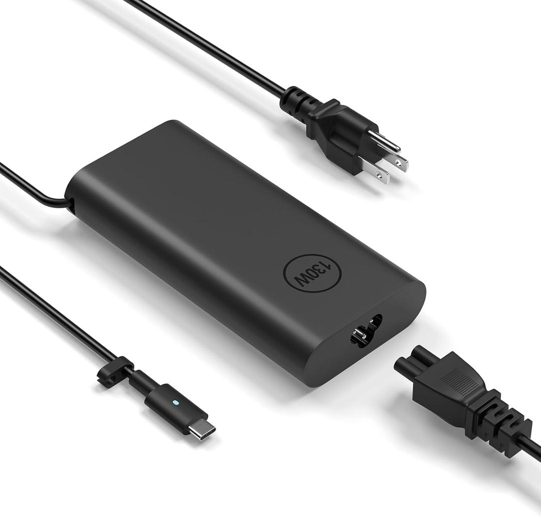 130W USB-C Charger for Dell XPS 15 9500 9510 9520,Precision 5570 5560,USB-C PD Laptop Power Adapter
