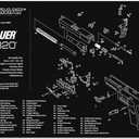 TekMat Cleaning Mat for use with Sig Sauer P320, Black