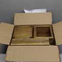 Geelin 10 Pcs Wooden Wedding Lantern Centerpiece Candle Lantern Table Wooden Candle Holder Decorative for Wedding Party Table Valentine Decor(10.59 in,Brown)