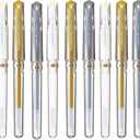 Uni-Ball Signo UM-153 Broad Point Gel Impact Pen, 1.0mm, White/Gold/Silver, 3 pens each/Total 9 pens (Japan Import)