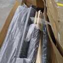 GarveeHome Queen Bed Frame with Adjustable Headboard, Linen Fabric Upholstered and Wooden Slats Support, Heavy Duty Mattress Foundation, No Box Spring Needed, Easy Assembly, Dark Grey