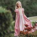 Girls Princess Dress Costume Halloween Cosplay Outfits Birthday Party Dress Up Clothes, Size 7-8T