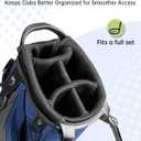 Dragon Tiger Vista 5-Way Lightweight Golf Stand Bag | 10-pocket storage with dual cooler pockets, full-length dividers, self-balancing straps, water-repellent nylon, 5.07 lb, Navy