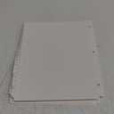 Yeaqee Numbered Tabs for 3 Ring Binders, Letter Size Numbered Dividers 3 Hole Punched White Binder Index for File Notebook 8.5 x 11 Inch(51)