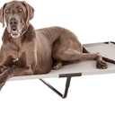 Amazon Basics Cooling Breathable Elevated Pet Bed with Metal Frame for Large Dogs, X-Large (60.1 x 37.1 x 8.9 Inches), Grey, 1 Count