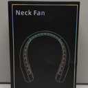 KIDEE Neck Fan, Portable Bladeless Neck Fans, Upgrade 360 Airflow, Super Quiet, 3 Speeds, 4000mAh Personal Wearable Neck Fan, Upgraded Cooling Air Volume USB Rechargeable Hands Free Fan (Dark-black)