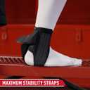 McDavid Stealth Lace-Free Ankle Brace, Lightweight Support and Stability with Flex-Support Stays for Cleats, Men and Women, Large