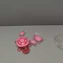 20 Pcs Turtle Family Resin Ornament Sea Turtle Models Statues Tortoise Decor Accessories Miniature Animal Decoration for Fairy Garden Micro Landscape Fish Tank Plant Bonsai Dollhouse (Pink)