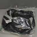 LUSHVIDA Square Fitted Table Cover Card Tablecloth 34x34 inch, 2 Packs Waterproof Elastic Vinyl Table Cloth with Flannel Backing Plastic Picnic Small Tables Top for Kitchen Dining Outdoor Party, Black