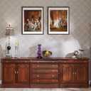 upsimples 18x24 Picture Frame, Display Pictures 16x20 with Mat or 18 x 24 Without, Wall Hanging Poster Frames, Brown, 1 Pack