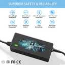 VHBW Replacement for Lenovo Car Charger 90W 65W 45W Compatible with ThinkPad X1 Carbon X1 Yoga T440 T450 T460 T470 T570 Edge E440 E460 E431 Lenovo Essential G700 G710 Power Supply Cord