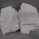 Fixwal 10 Pack White Rectangular Tablecloths, 70 x 120 Inch Polyester Fabric, Table Covers for Party, Banquet, Dining, Wedding, Graduation